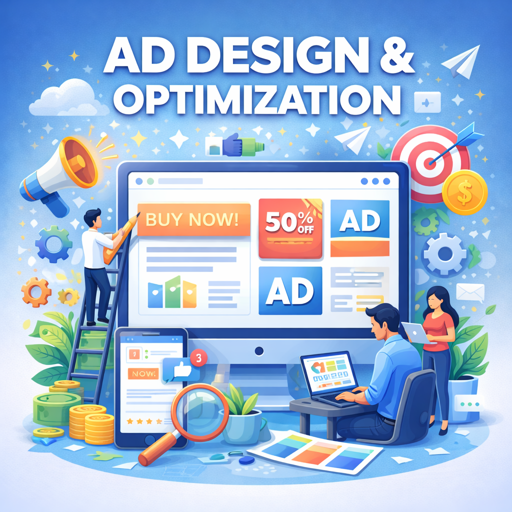 Image of an advertisement for advertisement optimization.