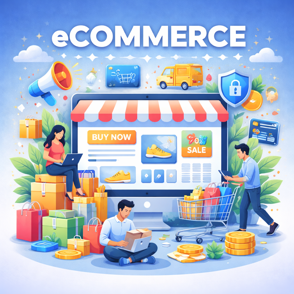 Image of an advertisement for ecommerce.