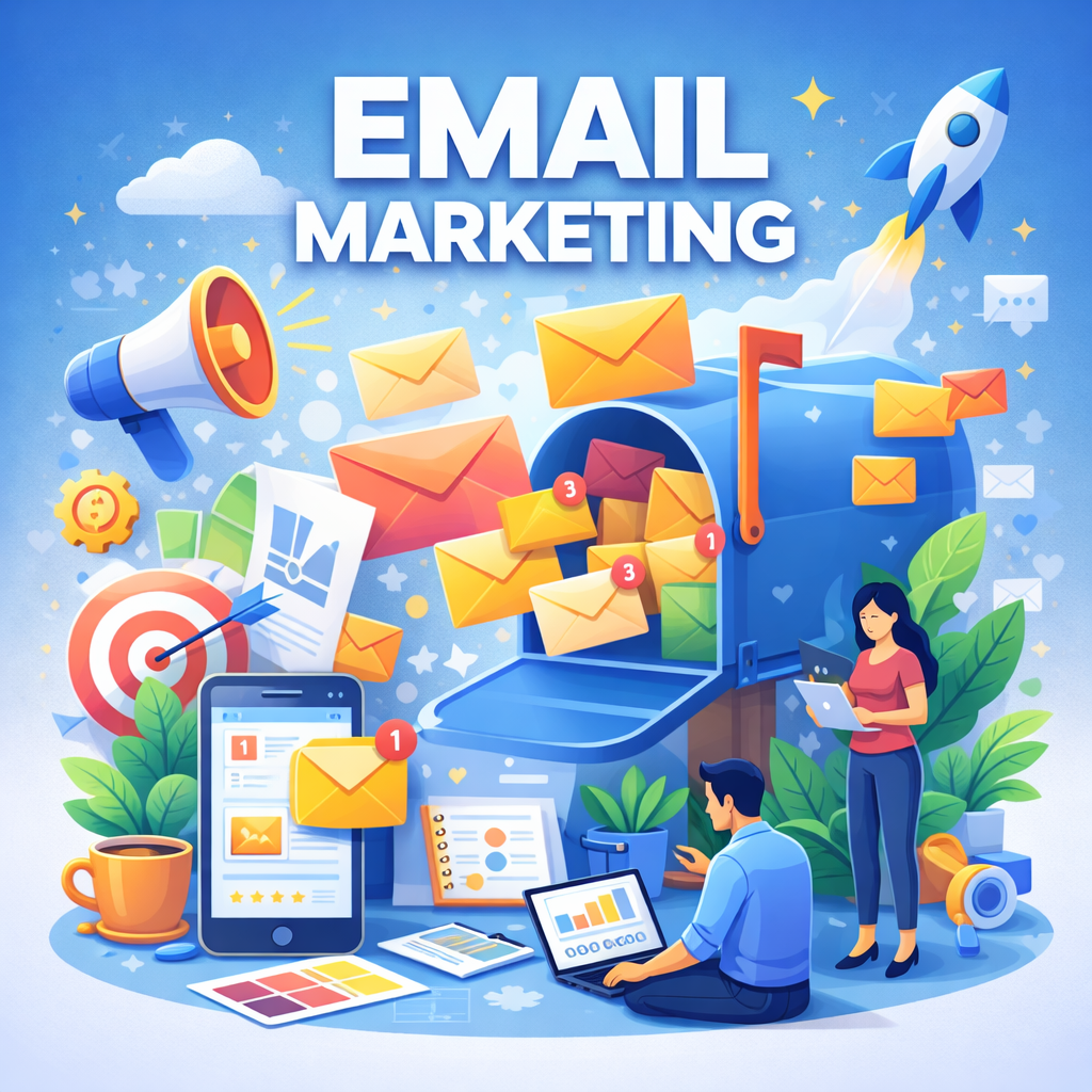 Image of an advertisement for email marketing