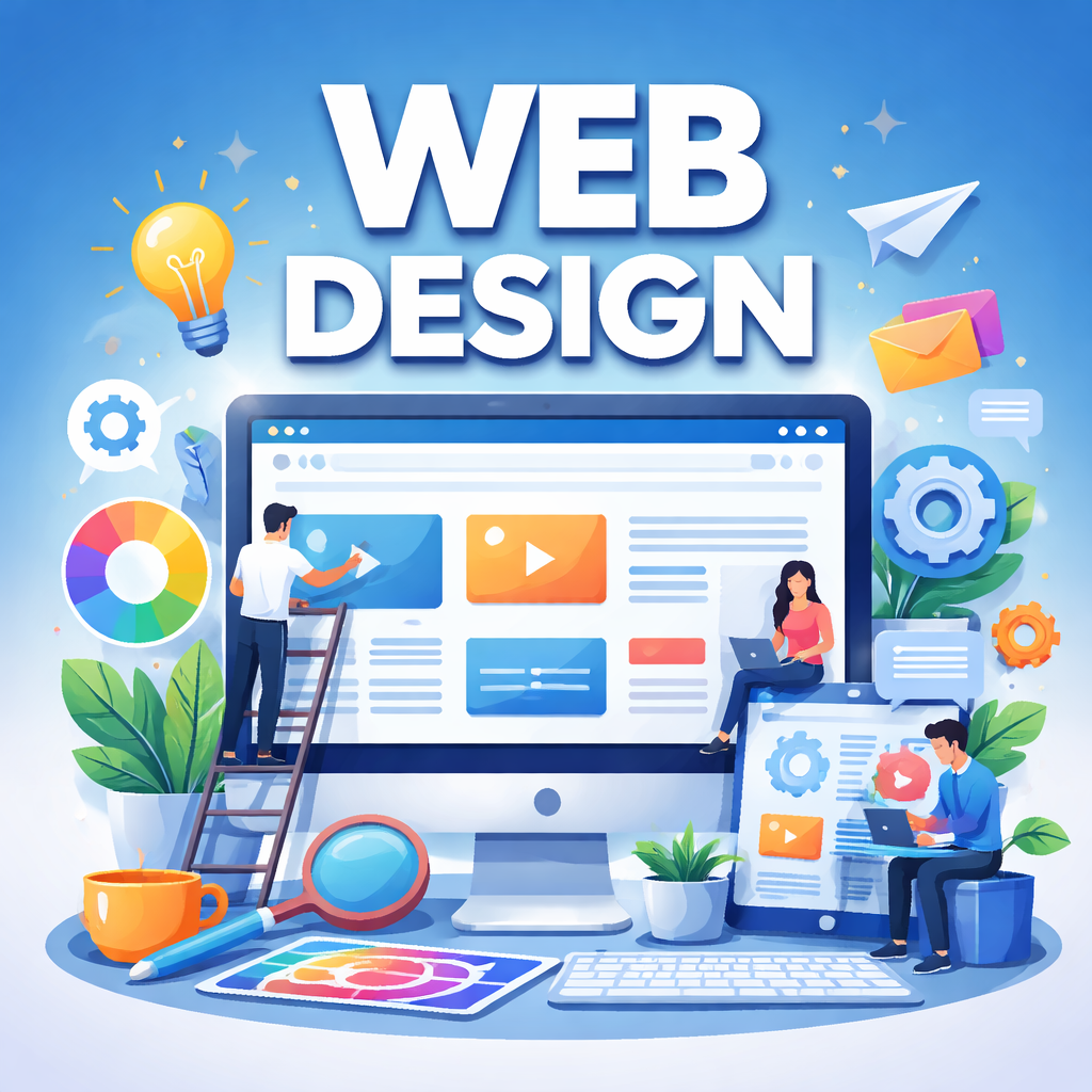 Image of an advertisement for web design